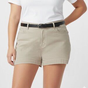 Calvin Klein Khaki Tan Stretch Cotton Shorts Preppy Gorpcore Normcore Beige